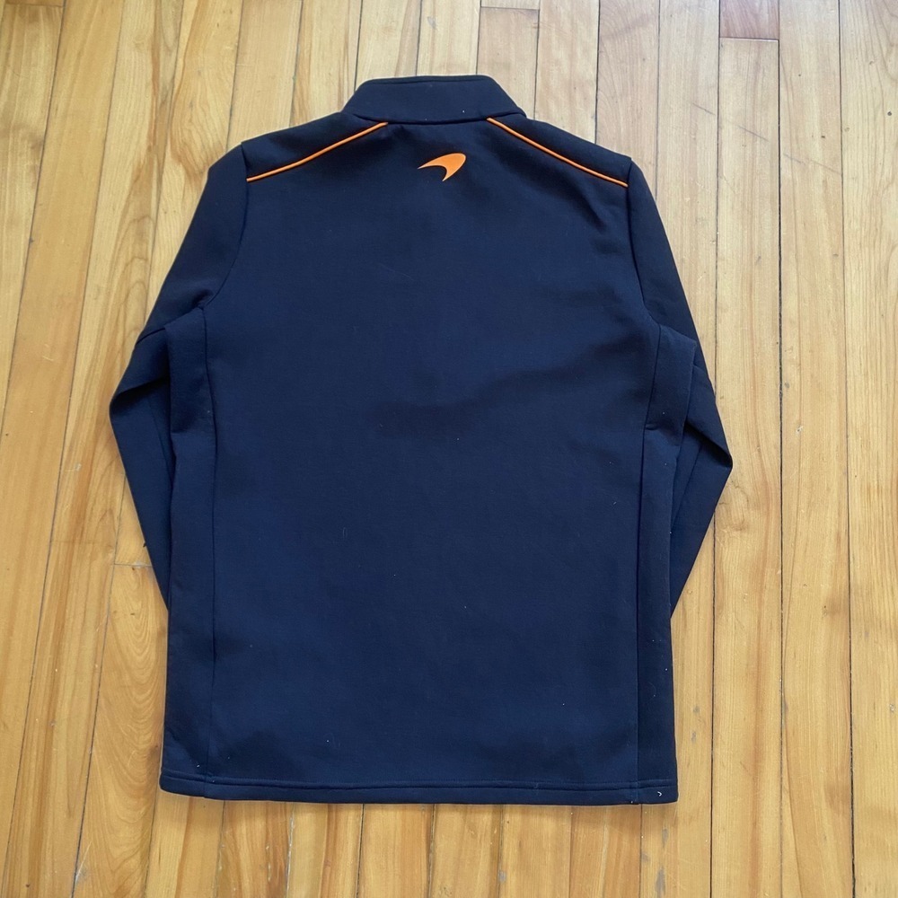 McLaren Formula 1 Team Workday Quarter Zip Pullover Jacket Black Orange Size XS - Picture 11 of 12